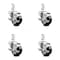 Service Caster 3 Inch Hard Rubber Wheel Swivel 7/8 Inch Square Stem Caster Set with Brake SCC SCC-SQ20S314-HRS-TLB-78-4 - alternate 1